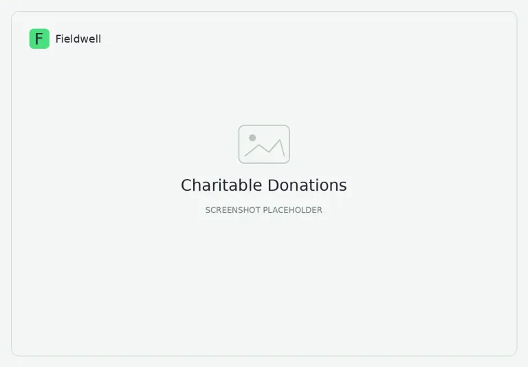Charitable Donations screenshot placeholder